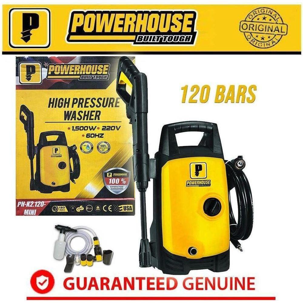 Powerhouse PH-K2.120 MINI High Pressure Washer (120 bar) 1500W | Powerhouse by KHM Megatools Corp. Powerhouse PH-K2.120 MINI High Pressure Washer (120 bar) 1500W | Powerhouse by KHM Megatools Corp.